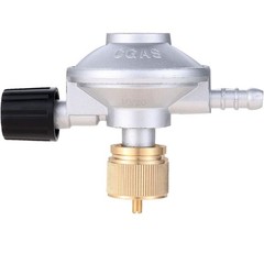 Propane Low Pressure Regulator Ajustable Flow with 8mm Barb Hose Connection