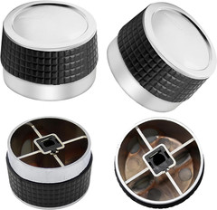 Gas Grill Control Knobs for D Shaped Valve Stem BBQ Chrome Plated Plastic