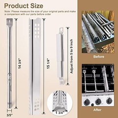 Criditpid Grill Replacement Parts for Charbroil 2 Burner 463644220 463642316 …