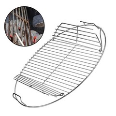 Grill Grate Hinged Round Stainless Steel for Weber 22 in and 22.5 in Cooker