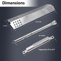 Emitter Plates Grill Parts for Charbroil Commercial 463241313, 463241314, 463241