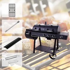 Combo Grill Parts for Oklahoma Joe’s Longhorn Combo 3-Burner Charcoal/Gas Smoker