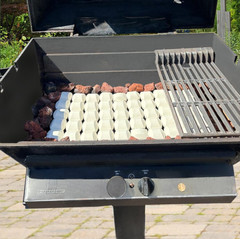 Ceramic Briquettes for Turbo Nexgrill Gas Grills 50-Piece 2X2 Inches
