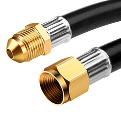 12FT Propane Hose c Flare Fitting Male Flare Extension Hose