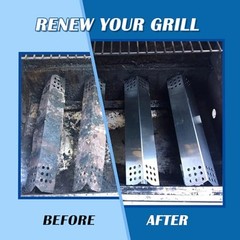 16″ Grill Heat Plate Shield, Burner Cover Replacement for Jenn-Air 720 Silver