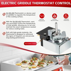 Thermostat Replacement Griddle Temperature Controller for Star Max 2T-Z5958 SA-4