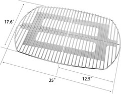 Solid Rod Stainless Steel Grill Cooking Grates for Weber Q300, Q320, Q3000, Q310