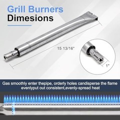 Grill Replacement Parts for Broil King Baron 320, 9211-54, 3 Burner Kit