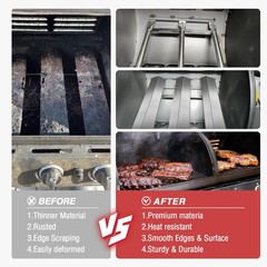 Grill Parts for Oklahoma Joe’s Longhorn Combo 3Burner Charcoal/Gas Smoker,Hea…
