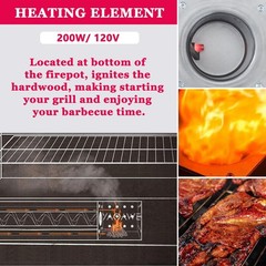 2 Pack Pellet Grill Igniter Heating Element Kit 24 Inch 200W 120V For Pit Boss C