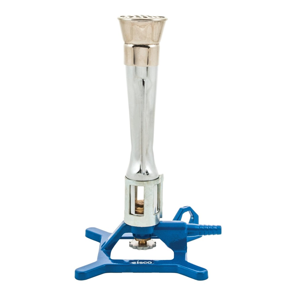 Meker Bunsen Burner, Natural Gas – Flow Control, Flame Stabilizer, Air Adjust…