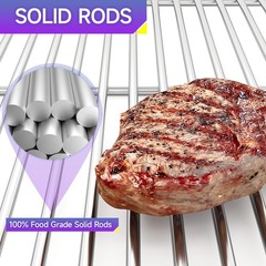 Stainless Steel Grill Grates 2 Pack 17.5×23.8 Inch Replacement Cooking