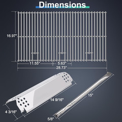 Grill Replacement Parts for Nexgrill 720-0882A Evolution Infrared plus 5-Burner,