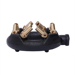Natural Gas 10 Tips Jet Burner Round Cast Iron Brass 80000 BTU/Hour Height 65 mm