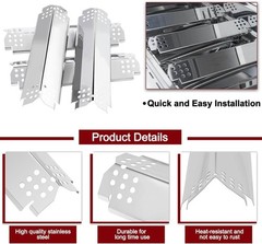 Grill Lid Thermometer Replacement Parts for Nexgrill 4 Burner 720-0830H, BBQ …
