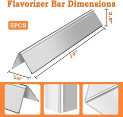 L15.3 Flavorizer Bar Replacement for Weber 7636, Spirit 300 310 320 E310 E320 Se