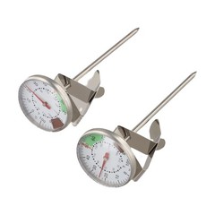 Milk Frothing Thermometer Set 2Pcs for Coffee and Chocolate Steaming Use