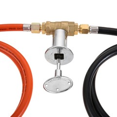 Propane Fire Pit Valve Control System Kit 1/2″ Air Mixer Valve 5Ft Fonnect Hose