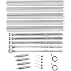 Adjustable 5PCS Heat Plates and Burners for Charbroil 5 & 4 Burner Grills