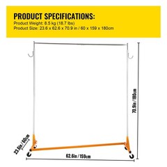 Z Rack, Industrial Grade Z Base Garment Rack, Rolling Z Garment Rack, Sturdy