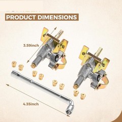 2Pack Gas Control Valve For 36″ Blackstone Tabletop Griddle 2 /4 Burner Gril