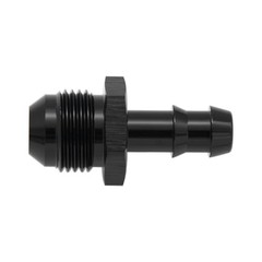 8AN Male Flare to 3/8″ (9.5mm) Barb Straight Push Hose 8AN to 3/8 Barb Black