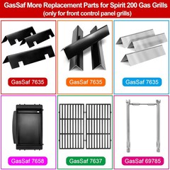 GasSaf 7635 Flavorizer Bars 15.3 for Weber GS4 Spirit II & I E210 S210 E215 E220