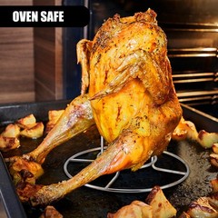 TeamFar Beer Can Chicken Holder, 2 Pack Stainless 7×7×3.4 – inch, Silver