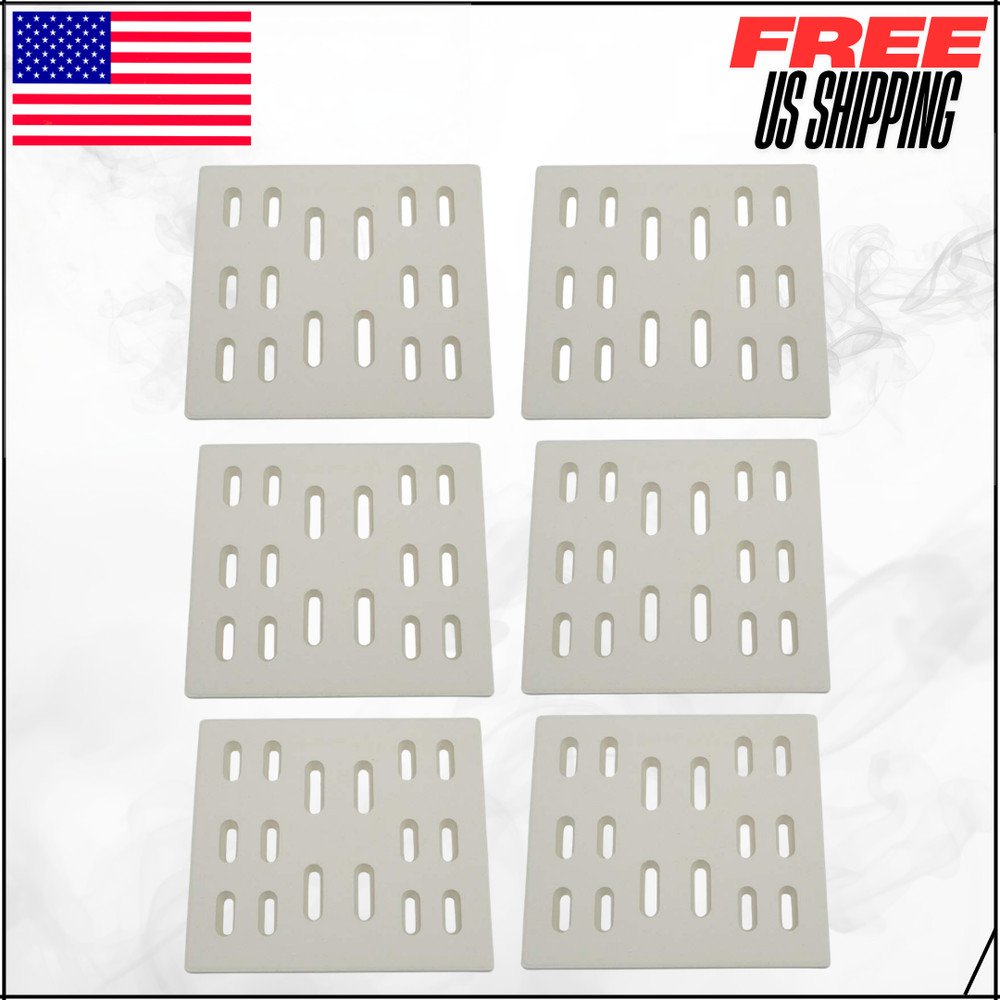 Replacement Ceramic Radiant Flame Tamer Heat Plate 8×7.25″ for Member’s Mark 6PC