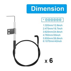 6 Outlets Tact Push Button Grill Ignitor Kit for Home Depot Nexgril 720-0830H…