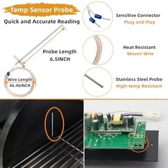 Digital Temperature Controller for Wood Pellet Grill Smoker, Upgrade Control Boa