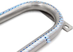 (Paquete de 3) Quemador de tubo de acero inoxidable