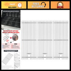 Replacement Stainless Steel Grill Grates for Kitchenaid & Jenn-Air – 3 Pieces