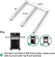 New Spirit E310 Grill Parts Kit for Weber 300 Series