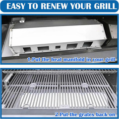 Grill Heat Manifold 9904190038 for Masterbuilt Gravity 560 MB20040220/41020 BBQ