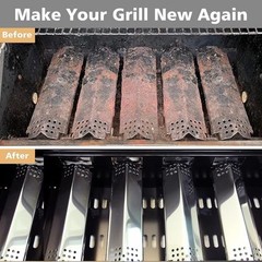 Grill Heat Plates Replacement Parts for 5 Pack Stainless Steel Heat Plates