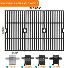 Hisencn Grill Grates for Char-Broil Advantage 463344015 463343015-16 15/16″ | Fi