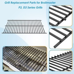 BBQration Replacement Parts for 23 3/4″ x 14 1/4″, silver and black