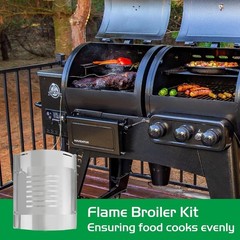 Flame Broiler Kit for Pit Boss PB1230 Pellet Gas Combo Grills 1230CC PB1100PSC2