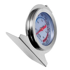 Long lasting Stainless Steel Oven Thermometer with Hook and Panel Design