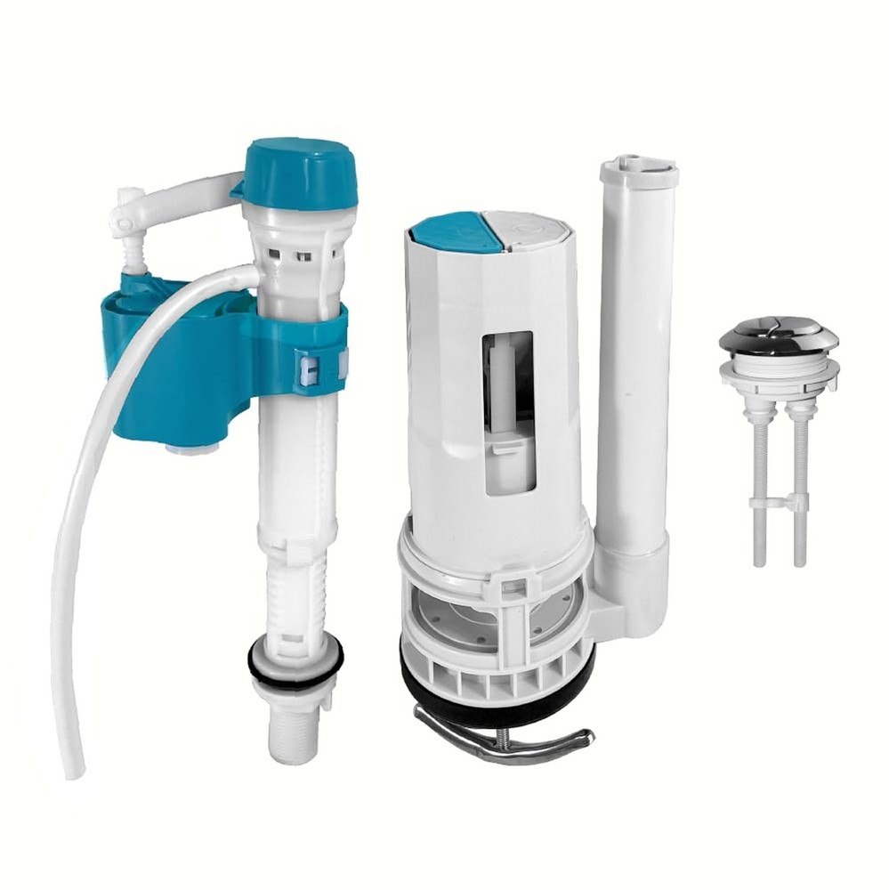 2-Inch Top Dual Flush Valve Repair Kit for One Piece Toilet (10″-13″ Tank Hei…