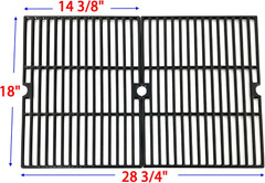 Polished Porcelain Coated Cast Iron Cooking Grid Grates Replacement for Uniflame