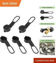 Protective Soft Plastic Propane Valve Cap Set – 5 Pcs for QCC-1 and OPD Valves