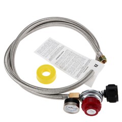 1 Set 0-30 PSI QCC1/Type1 High Pressure Adjustable Propane Regulator with Gauge