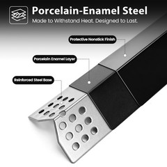 Grill Heat Plates 14-9/16″ X 3-3/8″ for Nexgrill 720-0896B 720-0896C – Durable