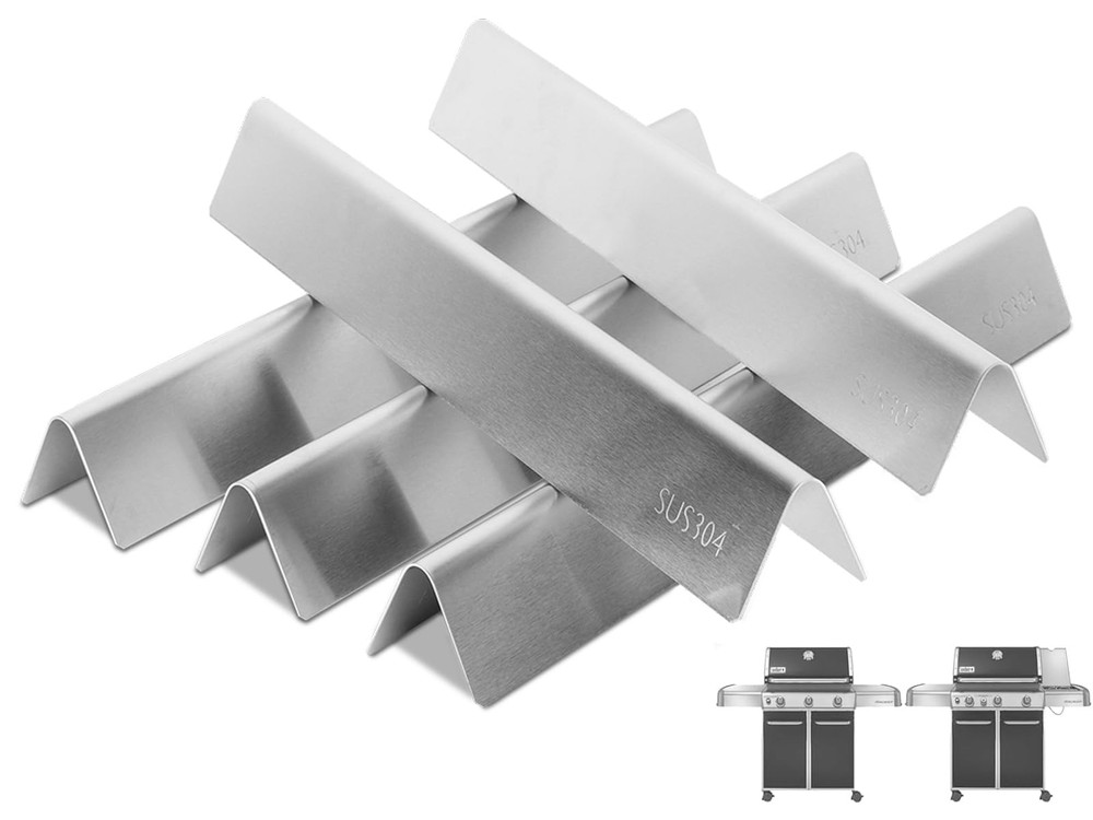 7620 Genesis Flavorizer Bars for Weber Genesis 300 SER (w/ Front Control Knob…