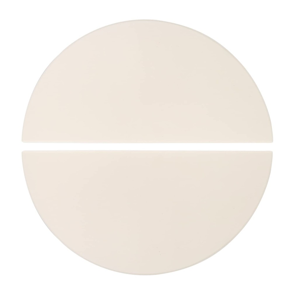 Half-Moon Ceramic Heat Deflector Plates for Kamado Joe Big Joe I II IIIBig Gr…