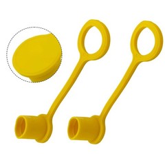Yellow 1/4 Quick Connect Dust Cap – Compatible with Standard Hose Fittings