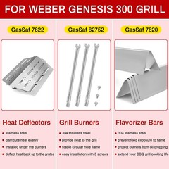 Gassaf 7620 7622 62752 Grill Replacement Parts Weber Genesis 300Front-Knob 17.5
