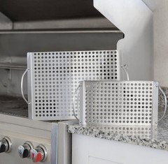 Professional Grade Stainless Steel Grill Toppers, 2-Pack
